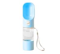 Botella de agua para perros, dispensador de agua portátil 2 en 1 para cachorros con alimentador de alimentos, botella de agua de viaje para perros, dispensador de agua para cachorros para caminar al