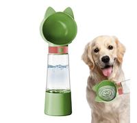 Botella de agua para perros, dispensador portátil de bebidas para mascotas para hidratación de viajes al aire libre, cuenco de silicona a prueba de fugas con de bloqueo manual, contenedor de