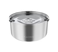 Botella de Agua para Perros, Gran Capacidad de 284 ml, dispensador de Agua, Botella de Agua portátil para Perros para pasear con Recipiente de Comida, Botella de Agua portátil para Perros (Blanco)