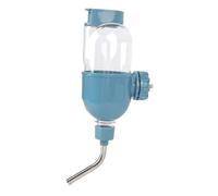 Botella de Agua para Perros para Caja, sin Goteo de 500 Ml de Dispensador de Agua para Perros Ajustable y Desmontable Instalado en la Botella de Agua de la Jaula de la Perrera (Blue)