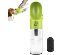 Botella de Agua para Perros para Caminar-Dispensador de Agua para Mascotas Moda Antibacterial portátil para Perros Viaje Botella para Beber Agua(Verde)