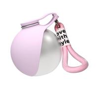 Botella de Agua para Perros Portátil 285ml, Bebedero Plegable de Acero Inoxidable 304 con Cuenco de Silicona, Dispensador de Agua de Viaje para Mascotas con Cordón y Mosquetón, Ideal para Caminar