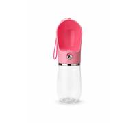 Botella de Agua para Perros y Gatos con Botón - Capacidad 380ml- Bebedero de Viaje con Dispensador, Fácil Uso y Diseño Compacto- Suministros de Agua y Comida