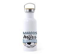 Botella de agua Personalizada para Entrenadores: Eres el Mejor Entrenador del Mundo Mundial -750ml- Regalo Motivacional para Fin de temporada. Regalo para hombre - Regalo Original | Acero inox.