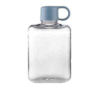 Botella de agua plana - Tritan 360 ml 8,5 x 15 cm Slim Portable | Viaja Watér Bottłe con Grip | Leafproof Traveł Wițh Diseño ligero, senderismo, camping, escuela | Outdoor, oficina