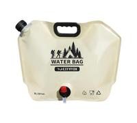 Botella de agua plegable - Bolsa de almacenamiento de agua de 8 litros para exteriores con válvula de grifo para viajes, camping, apto para alimentos, gran capacidad, portátil, plegable, bolsa de agua