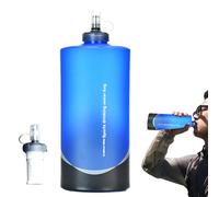 Botella de Agua Plegable con Filtro: Botella para Beber Plegable, de Agua portátil cargada por Gravedad, Material de TPU Resistente, de filtración física | Montañismo Senderismo Camping