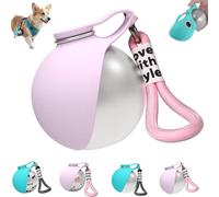 Botella de agua plegable para mascotas, botella de agua portátil 2 en 1, botella de agua para perros en paseos, botella de acero inoxidable y cuenco de silicona, para caminar, senderismo, botella de