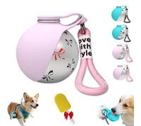 Botella de agua plegable para perros para caminar, botella de agua portátil 2 en 1 con cuenco de silicona, dispensador de botellas de agua de viaje a prueba de fugas para caminatas, viajes por