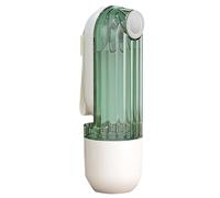 Botella de agua portátil 2 en 1 para mascotas, alimentador de viaje a prueba de fugas con contenedor de alimentos, material ABS duradero para perros, gatos, caminatas, senderismo, aventuras al aire