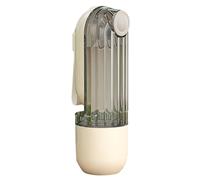 Botella de agua portátil 2 en 1 para mascotas, alimentador de viaje a prueba de fugas con contenedor de alimentos, material ABS duradero para perros, gatos en caminatas, senderismo, aventuras al aire