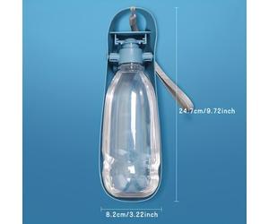 Botella De Agua Portátil Para Mascotas, Dispensador De Agua Plegable Para Perros Con Bebedero, Botella De Agua De Viaje Para Perros A Prueba De Fugas