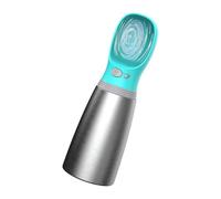 Botella de agua portátil para perro, botella de agua, de acero inoxidable para cachorros, dispensador de agua a prueba de fugas para senderismo, viajes y aventuras al aire libre