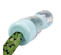 Botella de agua portátil para perro, dispensador de golosinas a prueba de fugas, con soporte para de excrementos, botella de agua de viaje para perro, para cachorros, razas medianas y grandes