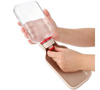 Botella de Agua Portátil para Perros 550ml Vaso Antiderrame | Dispensador Con Cordón Para Botella De Agua Canina Para Perros de Razas Pequeñas Medianas y Grandes Viajes Senderismo
