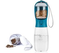 Botella de agua portátil para perros, botella de agua portátil para mascotas con recipiente de alimentos, dispensador de agua portátil para gatos, conejos, cachorros y otras mascotas para caminar