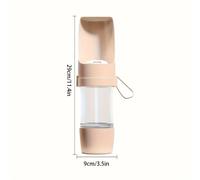 Botella de agua portátil para perros con a prueba de fugas y diseño a prueba de derrames - Vaso de viaje plegable con correa de transporte, de hidratación duradero de plástico para mascotas para al