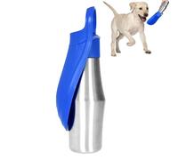 Botella de agua portátil para perros-cuenco para agua de perro 2 en 1 y botella con sello seguro | Función portátil Easy transportar el dispensador de agua para mascotas con cuenco a