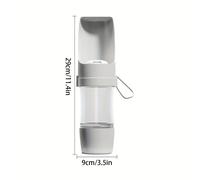 Botella de Agua Portátil para Perros - Dispensador de Agua de Plástico a Prueba de Fugas, Ideal para al y Viajes
