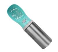 Botella De Agua Portátil para Perros | portátil antifugas al vacío - Cuenco Bebedero y para Cachorros Exterior 400 ml | para Razas Pequeñas Medianas Grandes Al Aire Libre Paseo Senderismo Y Acampada