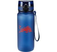 Botella de agua Red Bull Sprint RRI 13 OS 25 con correa, botella reutilizable con tapa abatible y diseño de logotipo icónico