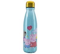 Botella de agua reutilizable de aluminio infantil de 600 ml de Peppa Pig