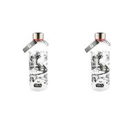 Botella de agua reutilizable de plástico de 850 ml de Star Wars (Paquete de 2)