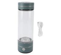 Botella de Agua Rica en Hidrógeno 450ml, Tecnología SPE y PEM, Concentración 1300-1600ppb - Electrolysis Rápida, Material Seguro de Vidrio Borosilicato, Ideal para Casa, Oficin
