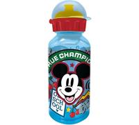 Botella de agua Tataway Mickey de 370 ml, botella infantil con cierre seguro antigoteo y boquilla fácil de usar, hecha de plástico duradero con gráficos oficiales de Disney para la escuela y los