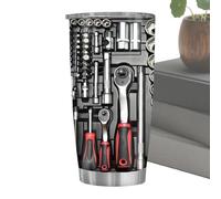 Botella de Agua Termo | Vaso Reutilizable De Acero Inoxidable De 600 Ml | Taza Con Aislamiento Al Vacío Para Bebidas - para Hombres Papá Esposo Novio Cumpleaños Vacaciones Hogar Oficina Escuela y Viaj