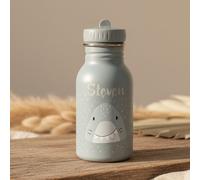Trixie - Botella para niños de acero inoxidable 350 ml - Mr. Tiburón
