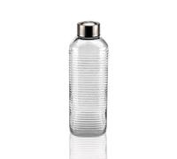 Botella de Agua Versa Transparente Vidrio Aluminio 1 L 8,3 x 23,5 x 8,3 cm - Marca: Versa - EAN: 8420327569813