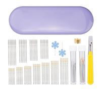 Botella de aguja de resistente llena de varias agujas de coser para manualidades y amas de casa, surtido de sondas para coser a mano
