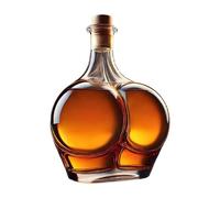 Botella de alcohol de forma realista y divertida, botella de whisky, decantador de vino con diseño novedoso, recipiente de amplia aplicación para sake, té helado, tequila, vodka, vino tinto, zumo, ron