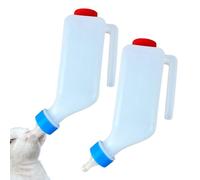 Botella de alimentación de cordero | Bebedero de leche de cabra con escala, botella de riego de cordero | para ganado, enano, granero, granero, rancho, valla al aire libre