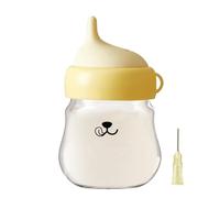 Botella de alimentación para mascotas, botella de 4,33 x 2,56 x 2,56 pulgadas, para animales pequeños, antiasfixia, alimento para cachorros de cachorros | gato cuidado del bebé alimentador ajustable