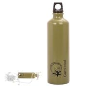 Botella de almacenamiento de combustibles genérica, contenedor líquido, 9,84 x 2,87 x 2,87 pulgadas, aluminio, cilindros de aleación, leakproof Petrol Oil Can for Camping, Hiking, Outdoor Cooking and