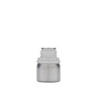 Botella de aluminio de 50 ml, metal, plateado, boca: DIN 32