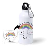 Botella de Aluminio Personalizada Infantil Todo Va A Salir Bien (600ml)