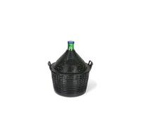 Botella de balón de 20 l, cuello estrecho, vidrio, verde, boca: tapa de solapa