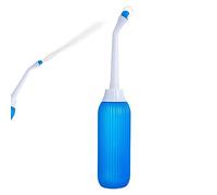 Botella de bidé de tamaño de viaje, botella de lavado posparto femenina de 500 L, bidé portátil con bolsa de almacenamiento para viajes, uso apretado, higiene personal, bidé de viaje femenino, Exbert