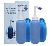 Botella de bidé de viaje para higiene personal de mano, spray para bidé sin bloqueo de aire (500 ml, 2 unidades)