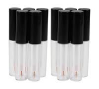 Botella de Brillo de Labios Vacía 8ml con Pincel Delineador Fino | Envase Transparente para Aceite Labial y Crema de Pestañas, Portátil para Viaje y Kit de Maquillaje
