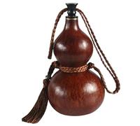 Botella de calabaza 7.9 en el contenedor de calabaza tradicional Botella de agua Botida para el juego de juegos de roles artesanales para beber diario, actividades al aire libre y decoración del hoga