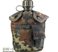 BOTELLA DE CAMPO DE EE. UU. + FUNDA Y TAZA DE ALUMINIO BW BOTELLA DEL...