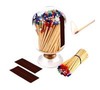 Botella de Cerillas,Porta Cerillas de Transparente Tarro de vidrio transparente for cerillas, frasco for cerillas de chimenea, soporte for cerillas, tarro for cerillas, soporte for cerillas de chimene