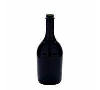Botella de cerveza/champán de 750 ml 'Butterfly', vidrio, verde antiguo, boca: tapón corona