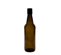 Botella de cerveza de 500 ml, vidrio, marrón, boca: cierre de palanca