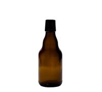 Botella de cerveza 'Steinie' de 330 ml, vidrio, marrón, boca: tapón mecánico