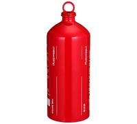 Botella de Combustible de Viaje 1500ml, Aleación de Aluminio | Tapa Anillo y Junta Interna, Estructura sin Juntas, Rojo Mate, para Queroseno y Hornillos
